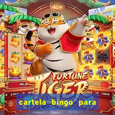 cartela bingo para cha de cozinha imprimir gratis